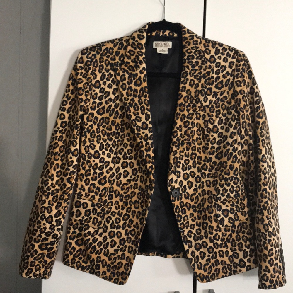 Leopard blazer